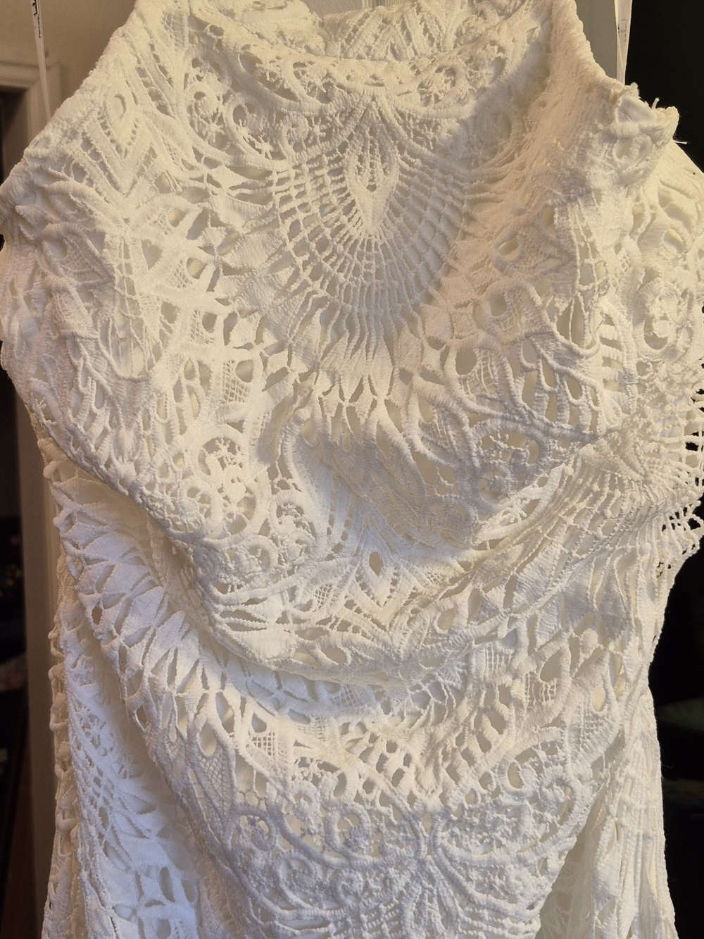 LuLu's brand Lace Halter Women's Dress White party dress